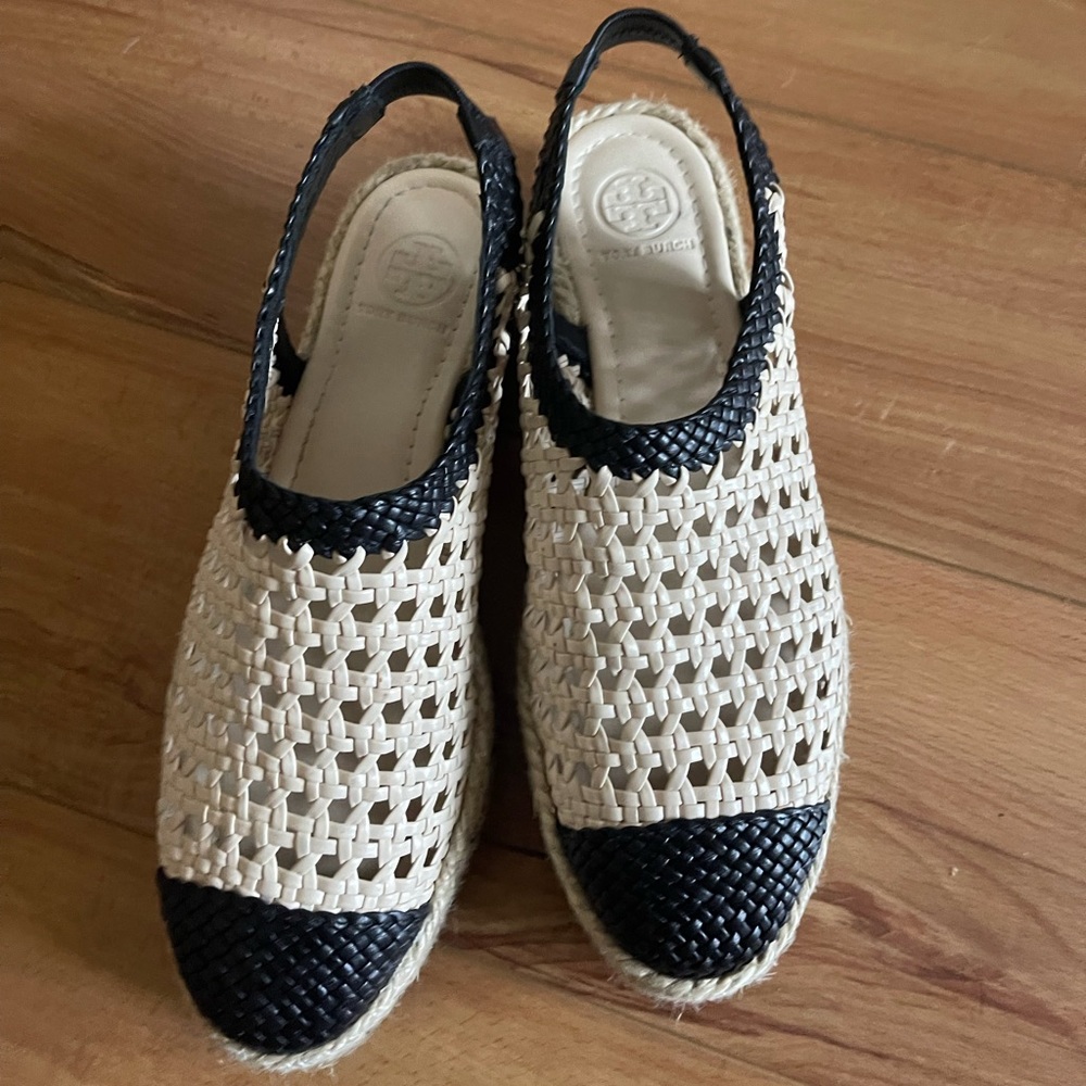BRAND NEW Tory Burch Dandy Woven Espadrilles size 7